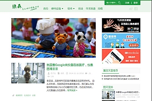 WordPress博客主题:清新简约医疗类博客网站模板