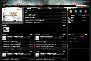 wordpress CMS主题暗调调的Tstyle宽屏版