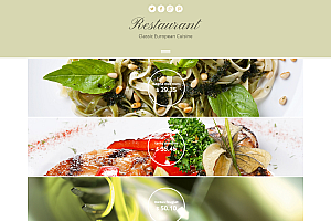 国外一个适合做美食网站的HTML5模板(H29)