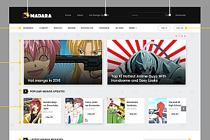 Madara 2.2.2.1主题源码 | 响应式WordPress漫画小说主题模板
