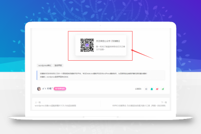 RIPRO主题美化-文章添加公众号引流关注模块