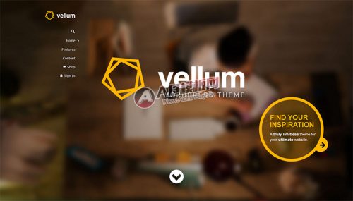 HTML5酷炫Vellum 响应式WordPress企业主题-果核网