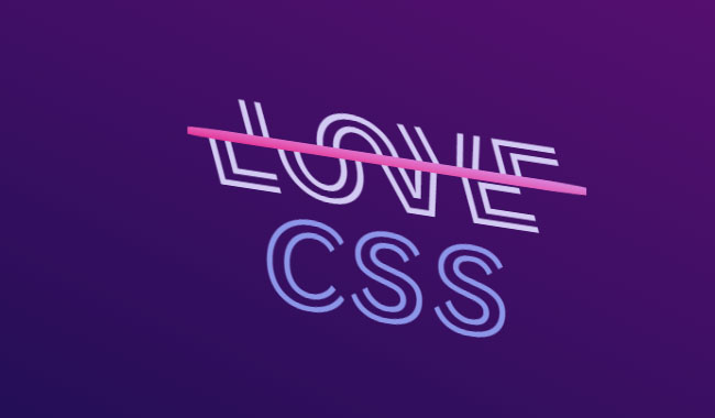 CSS3创意文字中划线悬停特效