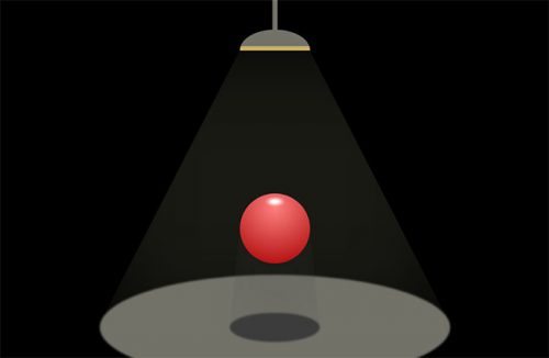 CSS3灯光下的球体弹跳动画特效-果核网