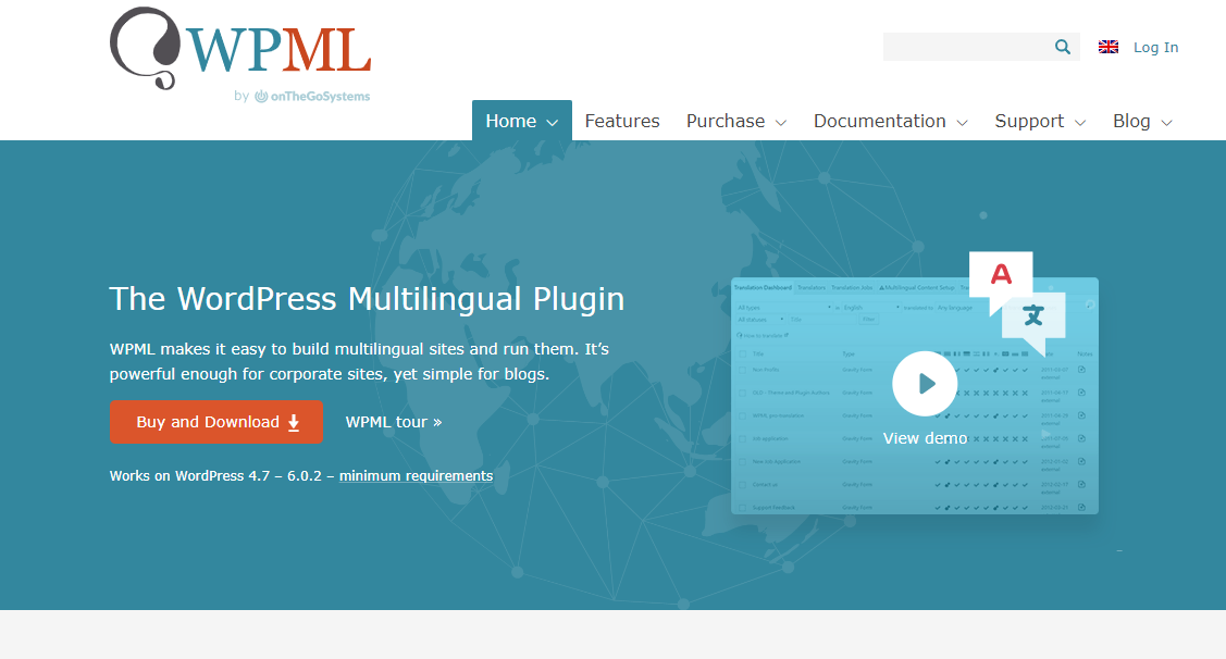 WordPress多语言插件 WPML Multilingual CMS v4.5.10 破解版