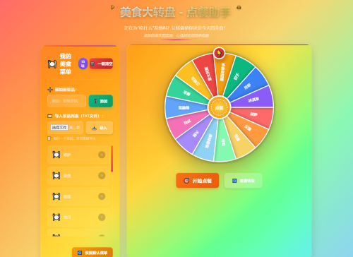 美食大转盘点餐助手-果核网