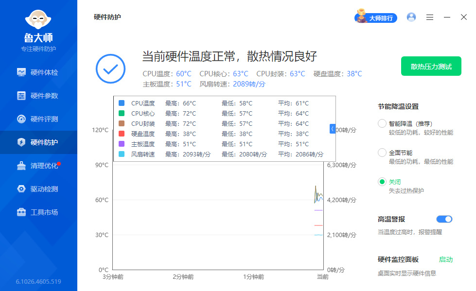 鲁大师 v6.1026.4605.519 单文件版