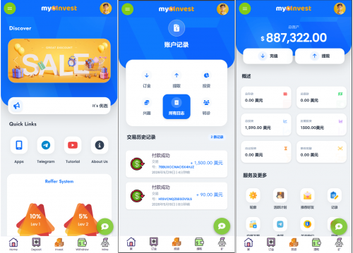 多语言自定义产品系统/企鹅养殖投资返利/一键安装-果核网