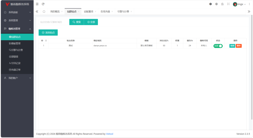 图片[2]-最新多用户站群蜘蛛池/SaaS系统/积分/六大引擎计费/易支付对接-果核网